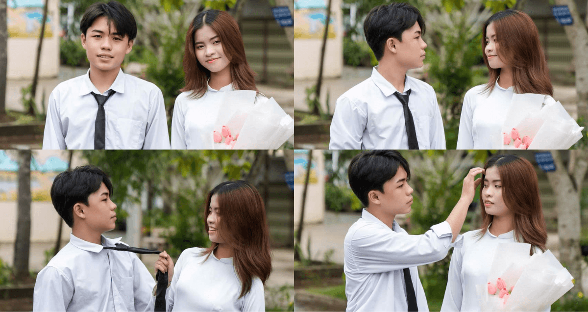 Bộ ảnh kỷ yếu cặp đôi giúp ghi dấu tình yêu tuổi học trò