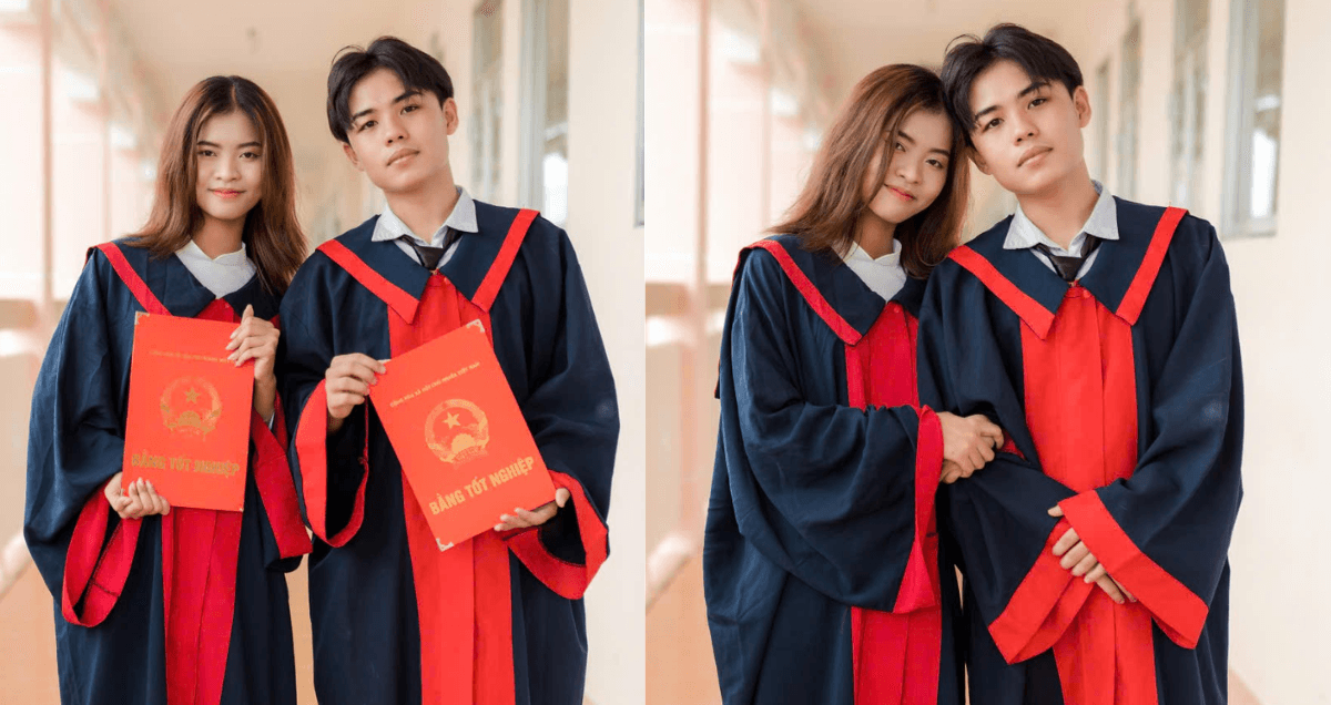 Bộ ảnh kỷ yếu cặp đôi giúp ghi dấu tình yêu tuổi học trò